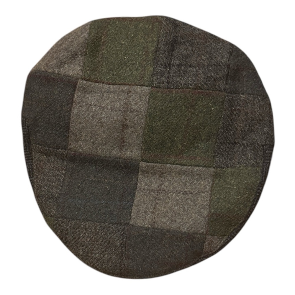 Cheshire Flat Cap | Denton Hats | Wool | Green & Gray | Men’s XL